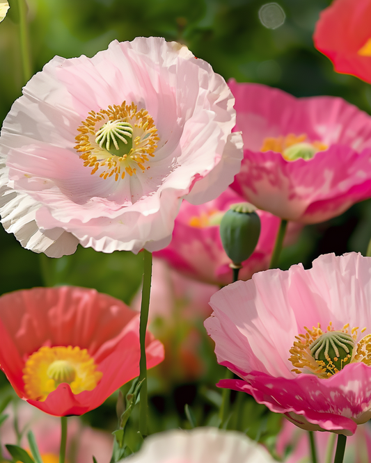 Semi di papavero Shirley Mixed Colours 75 cm (Papaver rhoeas) – semi di fiori annuali da SeedsChoice