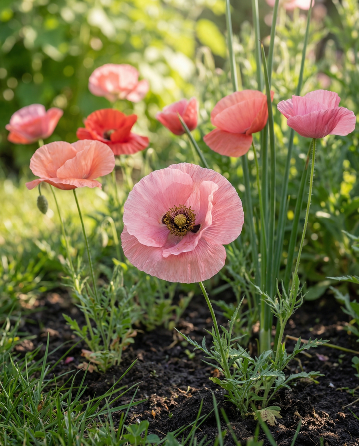 Semi di papavero Shirley Mixed Colours 75 cm (Papaver rhoeas) – fiore annuale
