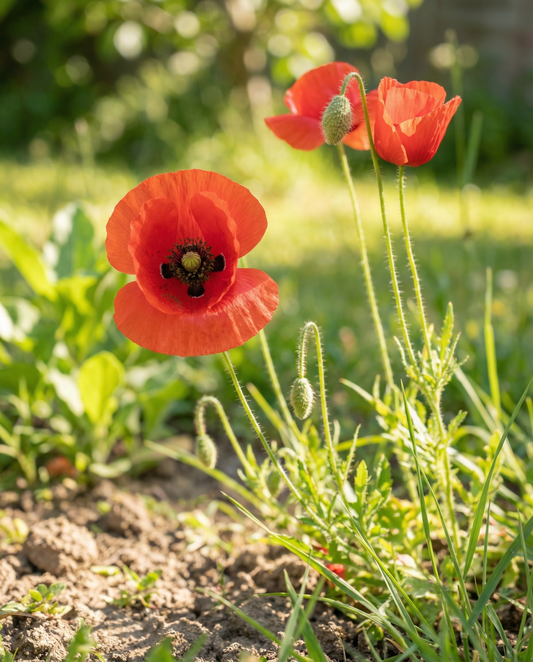 Papavero rosso (Papaver rhoeas) – semi di fiori annuali da SeedsChoice