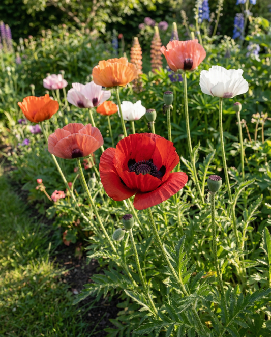 Miscuglio di papavero orientale (Papaver orientale) – semi di fiore perenne da SeedsChoice