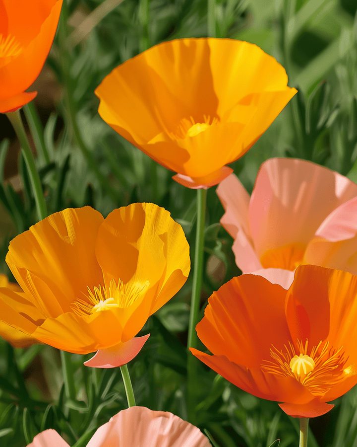 Semi di papavero misto a fiore singolo (Eschscholzia californica) – fiore annuale