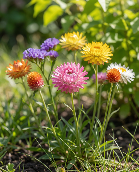 Everlasting Mix For Dried Bouquets Colourful – semi di fiori annuali da SeedsChoice