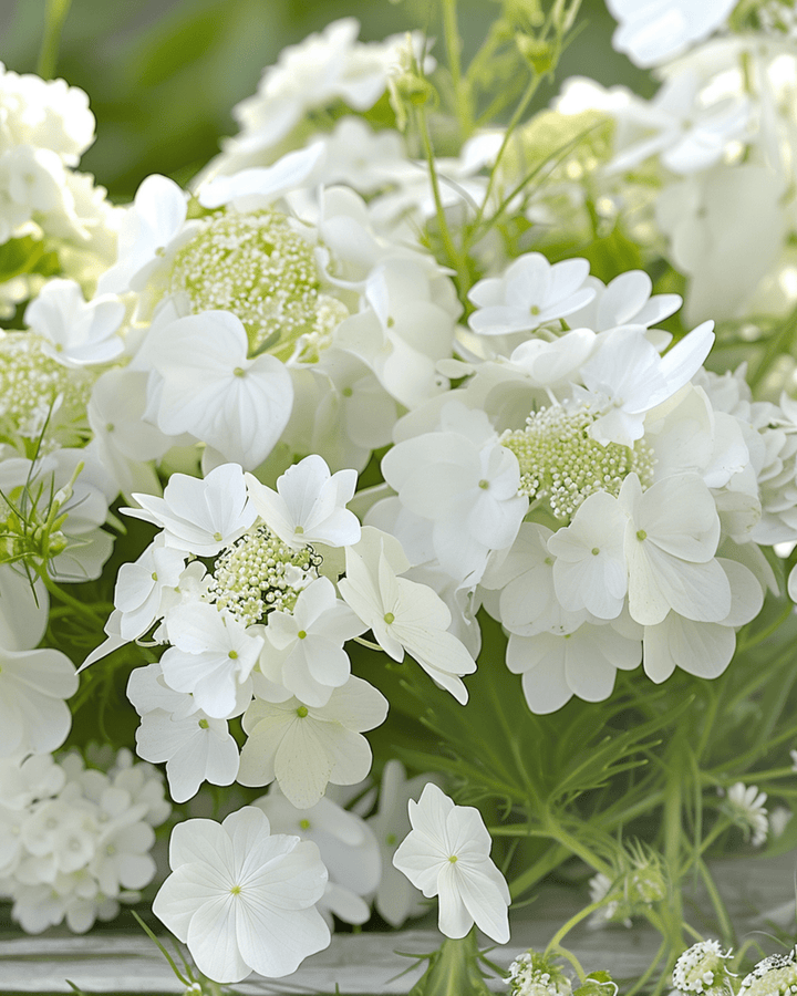 Summerflowers Sweet White Mix Blooms seeds – annual flower