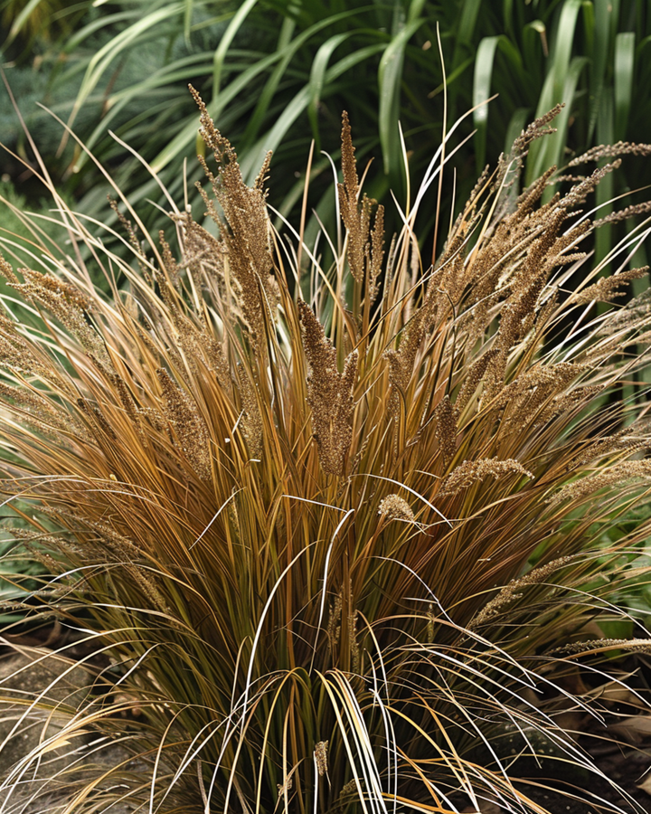 Leatherleaf Sedge Bronco Grass seeds (Carex comans) – perennial grass