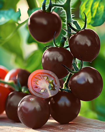 Semi Cherry Tomato Black (Solanum lycopersicum) – verdura annuale