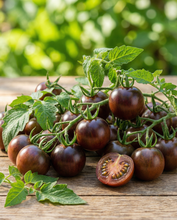 Cherry Tomato Black (Solanum lycopersicum) – semi di verdure annuali da SeedsChoice