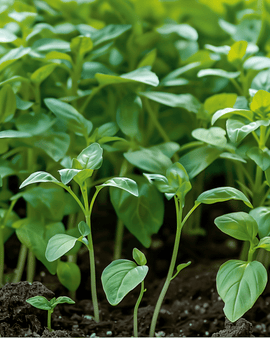 Semi di basilico limone Ocimum basilicum microgreens annuali