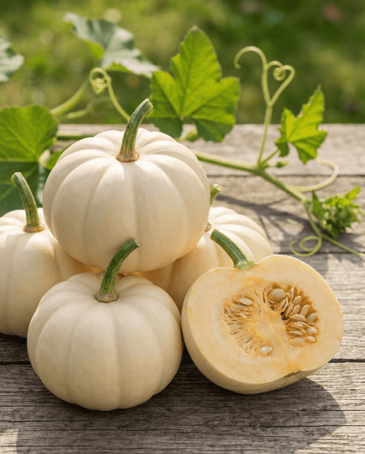 Zucca Baby Boo ornamentale (Cucurbita pepo) – semi di ortaggi annuali da SeedsChoice