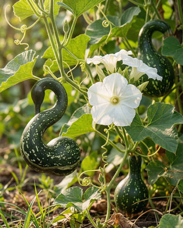 Semi di zucca ornamentale Speckled Swan Gourd (Lagenaria siceraria) – semi annuali da SeedsChoice