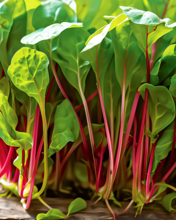 Semi di bietola da coste Rainbow Mixture Microgreens (Beta vulgaris) – microgreens annuali