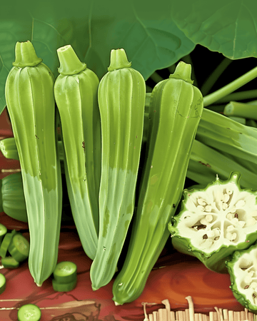 Semi di okra Clemson Spineless Heirloom (Abelmoschus esculentus) – verdura annuale