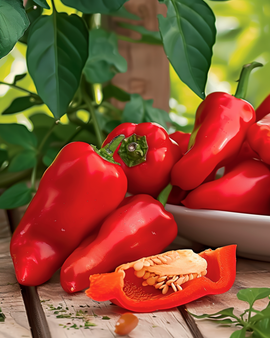 Snack Paprika Seeds Capsicum Annuum Annual Snacking Red Mini Pepper