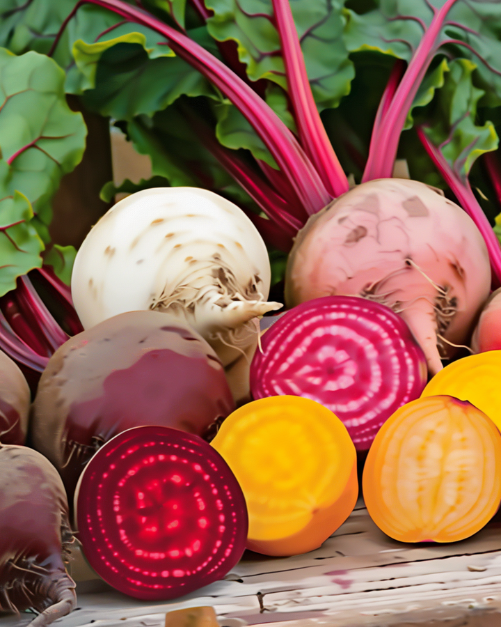 Beetroot Hula Hoop 4 Color Mix seeds (Beta vulgaris) – annual vegetable