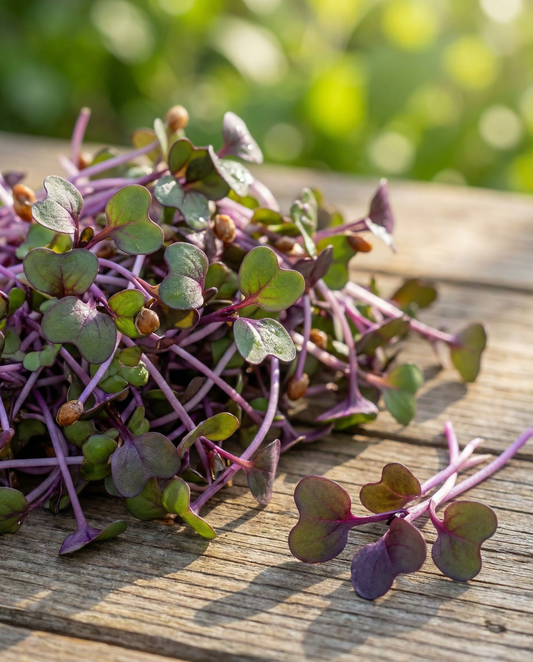 Cavolo rapa per germogli Purple (Brassica oleracea) – semi per germinazione biologici annuali di SeedsChoice