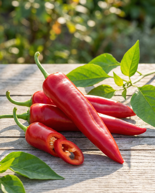 Peperone Corno Rosso (Capsicum annuum) – semi di verdura annuale da SeedsChoice