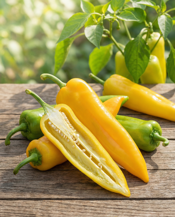 Peperone corno giallo (Capsicum annuum) – semi di ortaggi annuali di SeedsChoice