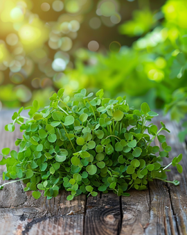 Semi di crescione comune Lepidium sativum verdura da foglia annuale