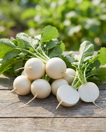 Ravanello Tondo Bianco (Raphanus sativus) – semi di verdura da SeedsChoice