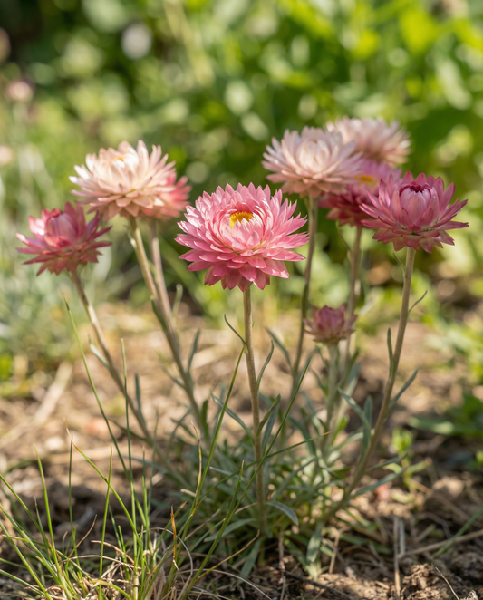 Double Mixed (Helipterum roseum) – annual flower seeds from SeedsChoice
