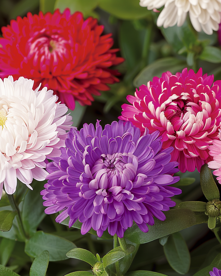 Semi di Aster Dwarf Mixed (Callistephus chinensis) – miscuglio annuale