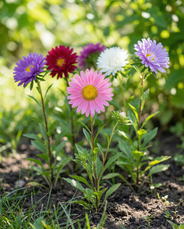 Aster Mixed Single Flowered Mix (Callistephus chinensis) – semi fiore annuale da SeedsChoice