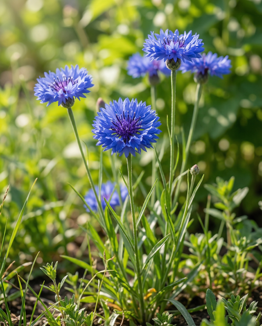 Cornflower Blue Ball (Centaurea cyanus) – annual flower seeds from SeedsChoice
