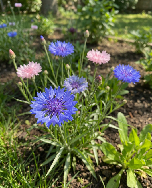 Fiordaliso Polka Dot Mix (Centaurea cyanus) – semi di fiore annuale da SeedsChoice
