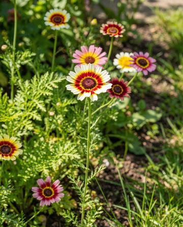 Colori misti (Chrysanthemum carinatum) – semi di miscuglio annuale da SeedsChoice