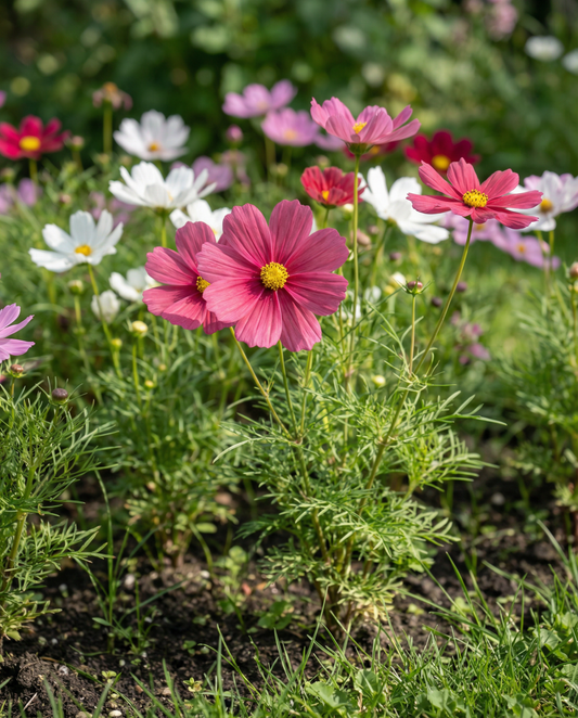 Dwarf Sensation Mixed (Cosmos bipinnatus) – semi mix annuale da SeedsChoice