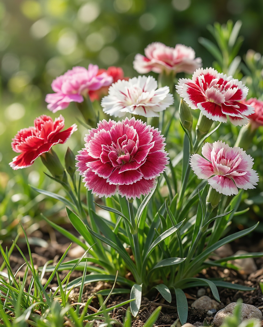 Semi Indian Pinks Double Mix (Dianthus chinensis) – semi di fiori annuali da SeedsChoice