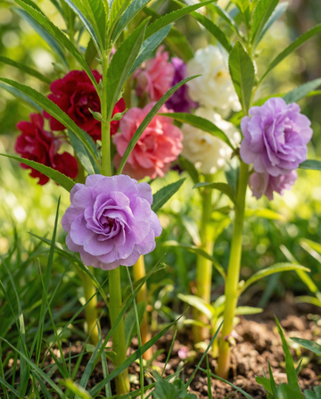 Balsamina Double Mix (Impatiens balsamina) – semi di fiore annuale di SeedsChoice