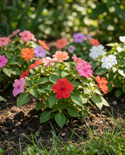 Impatiens Safari F2 Mixed (Impatiens walleriana) – semi di miscuglio annuale da SeedsChoice