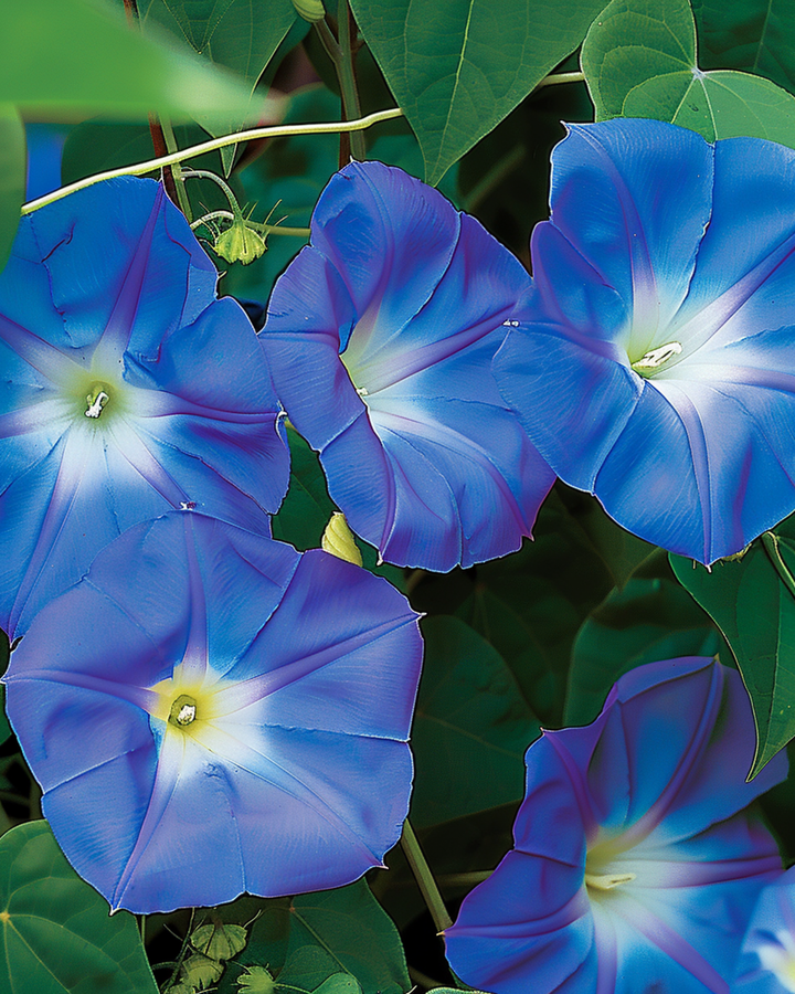 Semi di vilucchio rampicante Clark's Blue (Ipomoea tricolor) – rampicante annuale