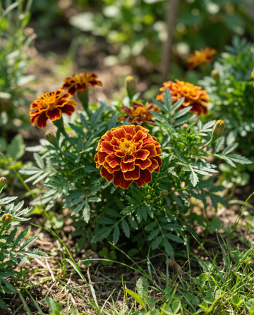 Tagete francese Carmen (Tagetes patula) – semi di fiore annuale da SeedsChoice