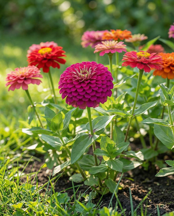 Semi di fiori annuali a fiore di dalia (Zinnia elegans) – da SeedsChoice