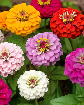 Semi di Zinnia Lilliput Zinnia Elegans Annuale Colori Misti