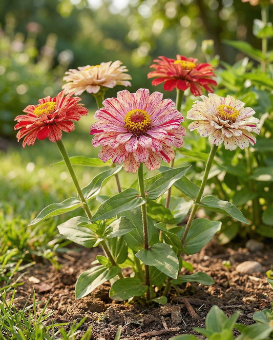 Peppermint Stick (Zinnia elegans) – semi annuali da SeedsChoice
