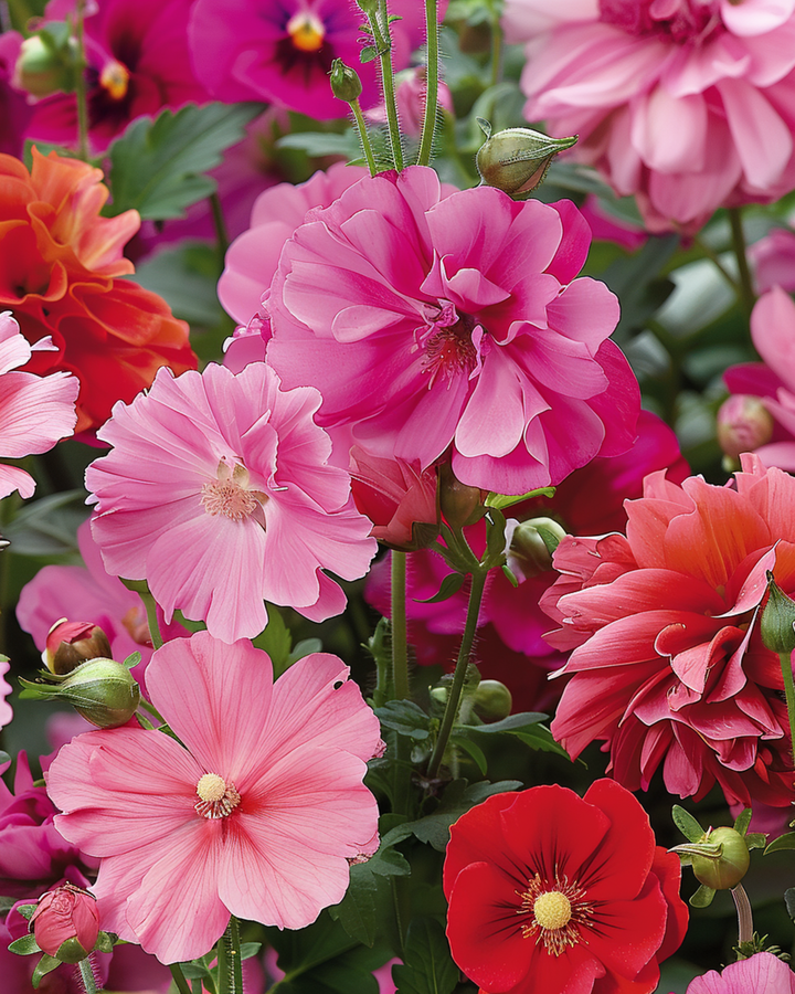 Summerflowers Pink Red Garden Mix Blend semi – fiore annuale