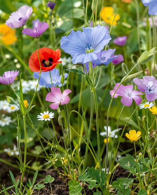 Mix di fiori selvatici 10 g (Linum usitatissimum) – semi di fiori annuali da SeedsChoice