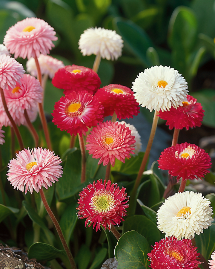 Semi di margherita mista Pomponette (Bellis perennis) – fiore biennale