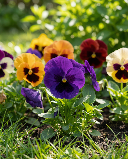 Viola del pensiero Swiss Giants Mixed (Viola wittrockiana) – semi di fiori biennali da SeedsChoice