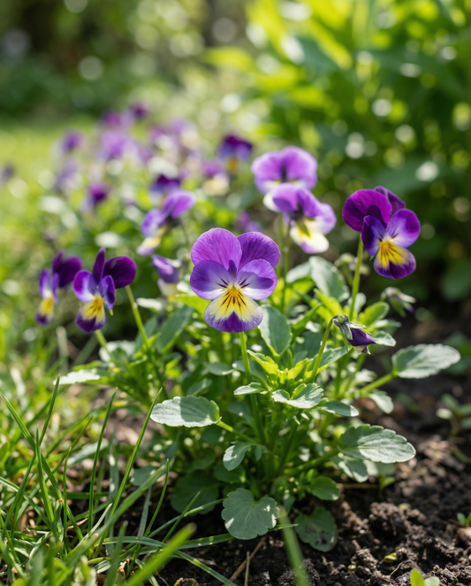 Johnny Jump Up (Viola cornuta) – biennial flower seeds from SeedsChoice