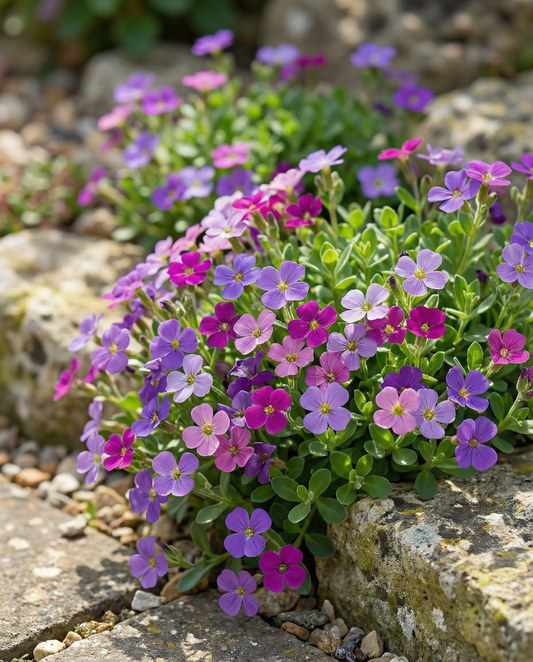 Rock Cress Purple Mix (Aubrieta hybrida) – semi di piante perenni da SeedsChoice