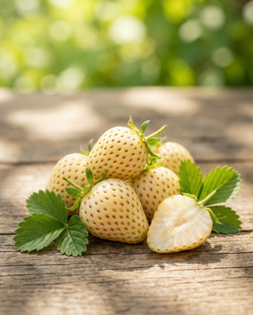 Alpine Strawberry Yellow Cream (Fragaria vesca) – perennial seeds from SeedsChoice