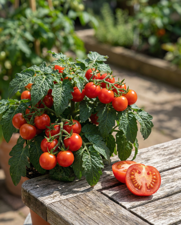 Tiny Tim Tomato Cherry (Solanum lycopersicum) – semi di ortaggi annuali da SeedsChoice