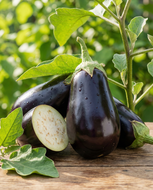 Melanzana Black Beauty (Solanum melongena) – semi di ortaggi annuali di SeedsChoice