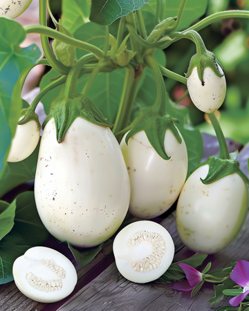 Eggplant White Egg seeds (Solanum melongena) – annual vegetable