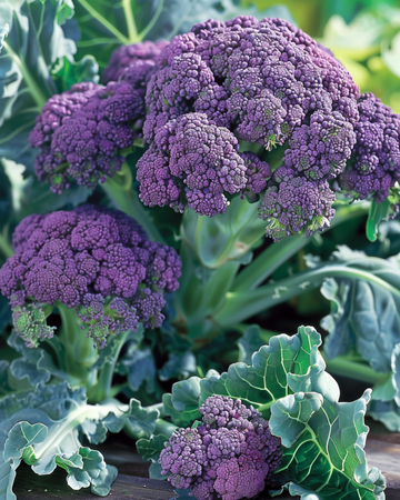 Semi di broccolo viola germogliante estivo (Brassica oleracea) – semi da germoglio annuali