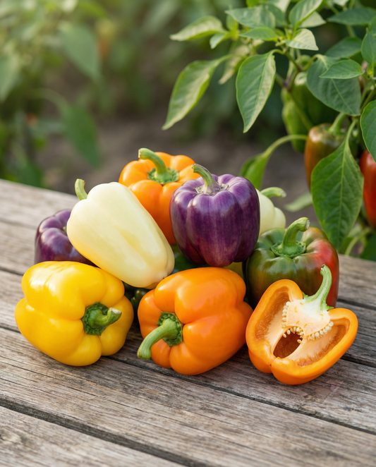 Peperone dolce 5 Colour Mix (Capsicum annuum) – semi di ortaggi annuali da SeedsChoice