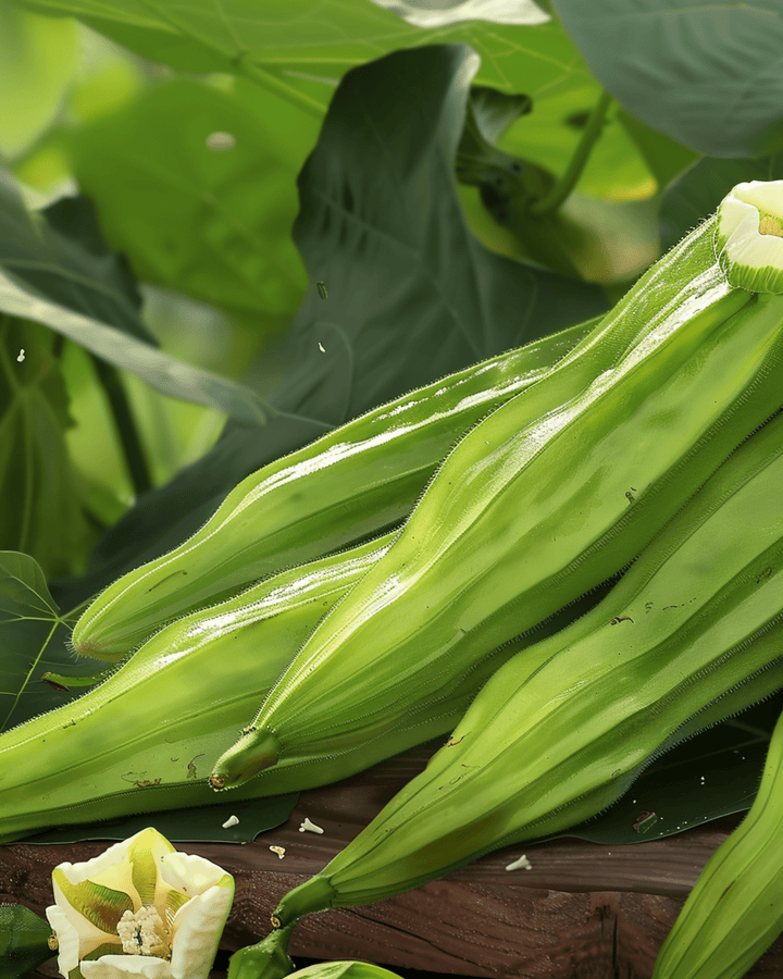 Semi di okra Clemson Spineless (Abelmoschus esculentus) – verdura annuale